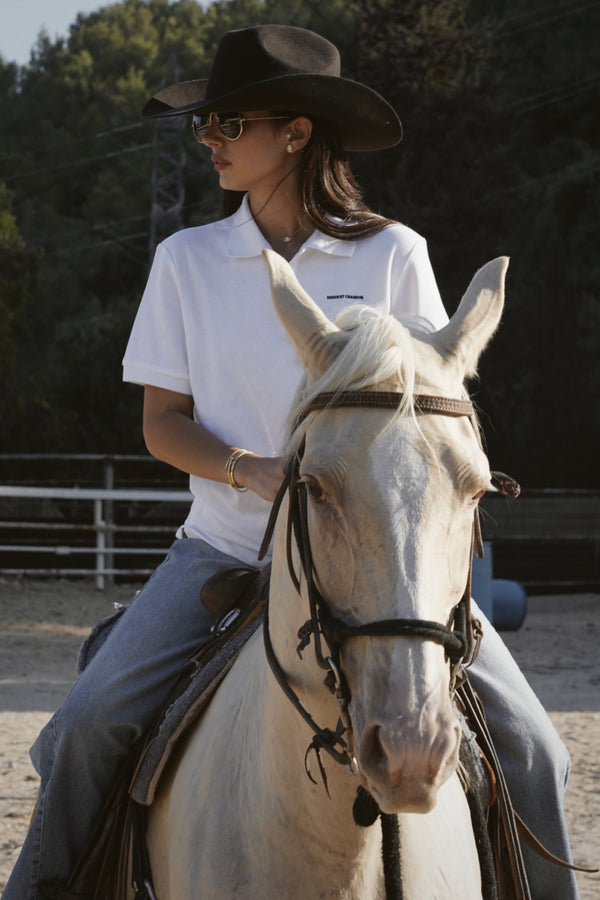 Vague polo shirt - WHITE