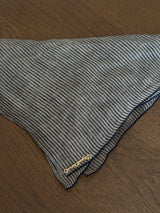 Vague linen striped scarf