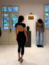 Vague et chanson romper no.03 Capri- black
