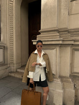 Vague denim button up shirt - Cream