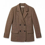 Vague wool blazer- brown