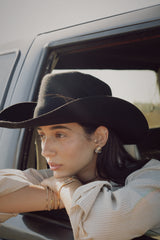 PRE ORDER - Vague luxe cowboy hat- Black