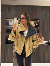 PRE ORDER Vague short trench coat- camel