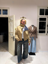 PRE ORDER Vague short trench coat- camel