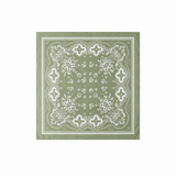 Vague paisley golden logo bandana - Pistachio
