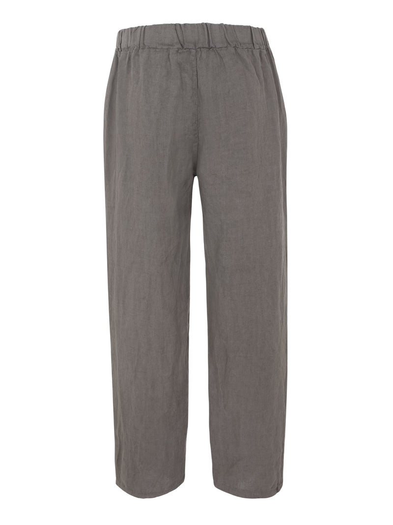 Vague linen trousers-DARK GREY