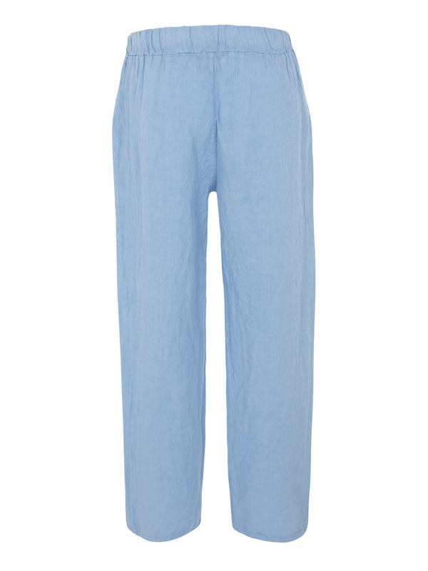 Vague linen trousers-LIGHT BLUE