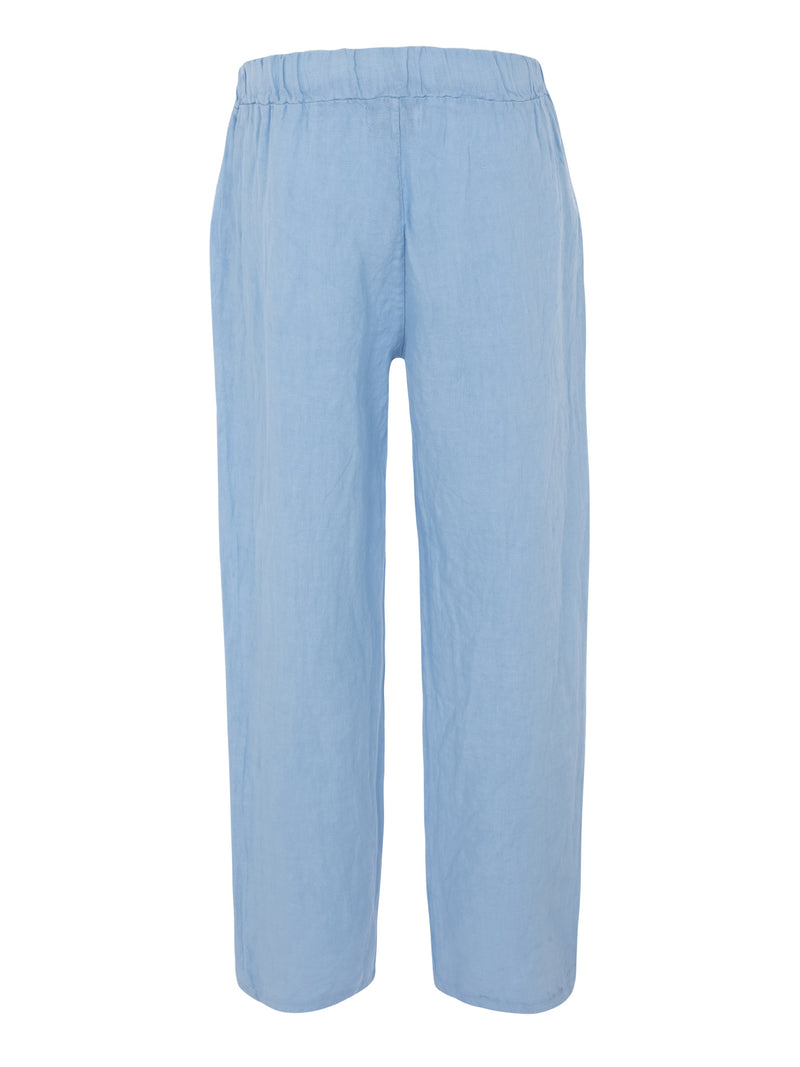 Vague linen trousers-LIGHT BLUE