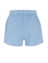 Vague linen shorts-LIGHT BLUE