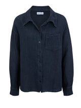 Vague linen button up shirt - Blue