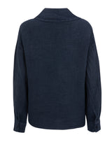 Vague linen button up shirt - Blue