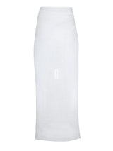 Vague linen pareo - White