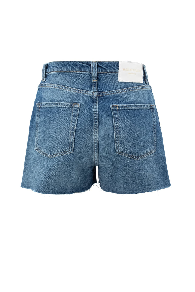 Vague jeans no.01 Criss Cross shorts -dark blue