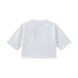 Vague cropped oversized T-shirt