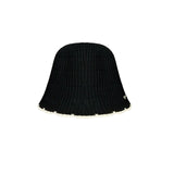 Vague straw bucket hat N02- black