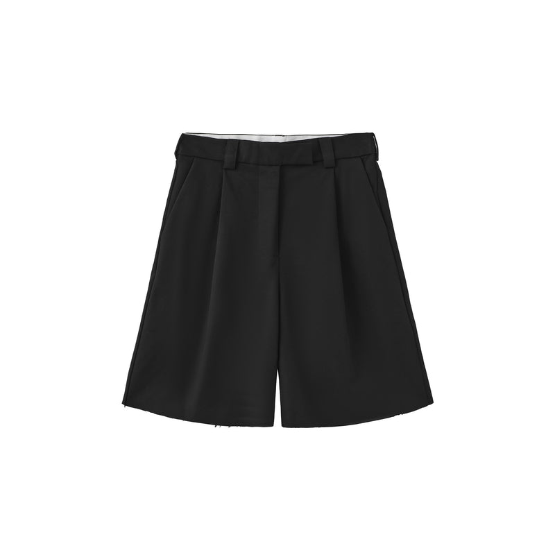 Vague bermuda tailored pants- Black