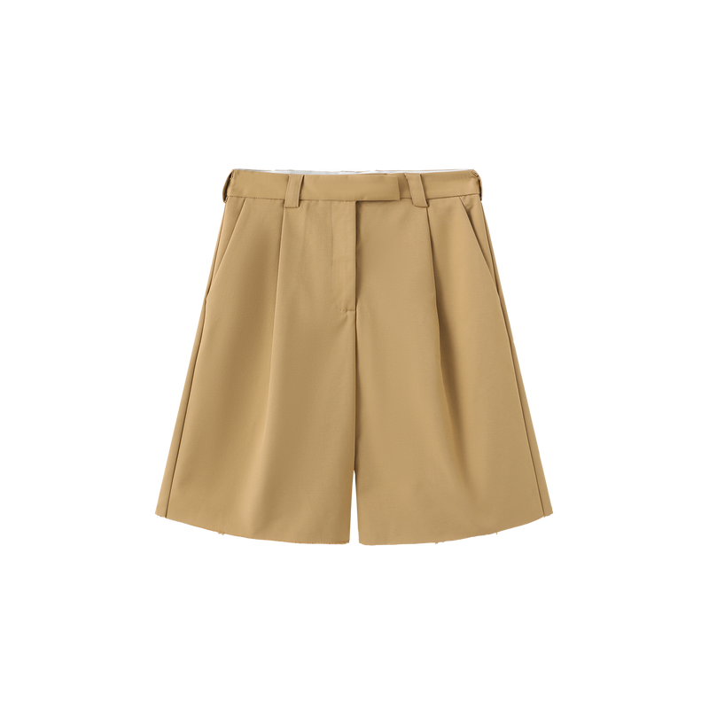 Vague bermuda tailored pants- Light brown