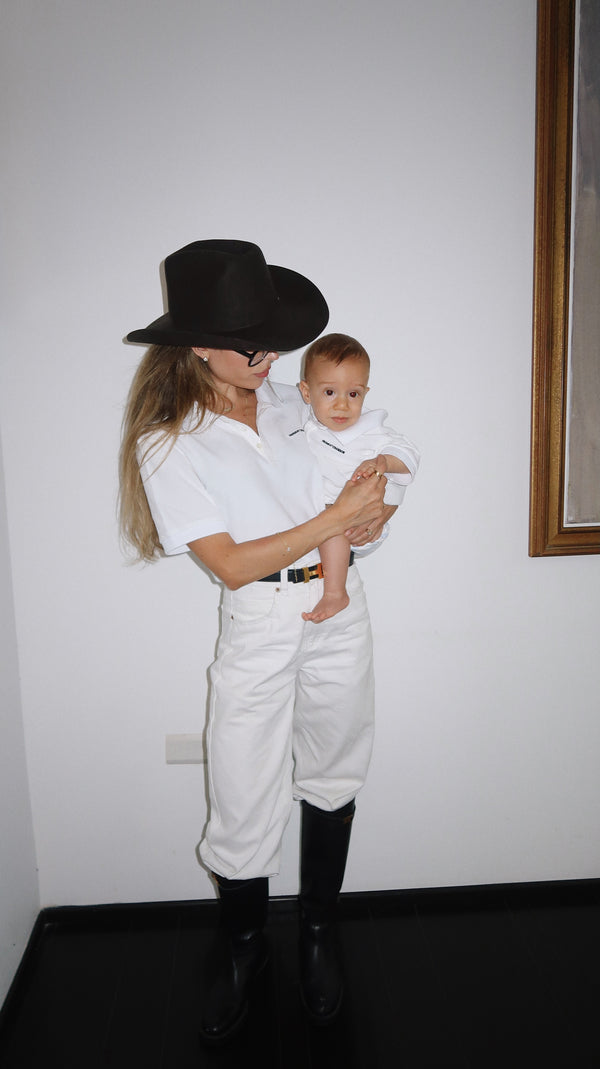Vague polo shirt - WHITE