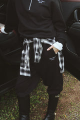 Vague classic straight leg joggers- Black
