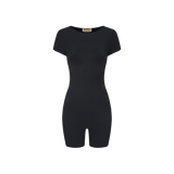Vague et Chanson short romper No.03 - Black