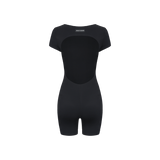 Vague et Chanson short romper No.03 - Black