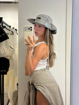 Vague cotton cowboy hat - stripes
