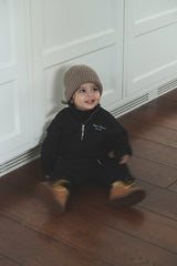 Vague baby tracksuit- black