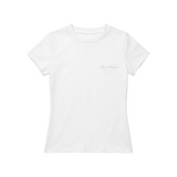 Vague fitted basic T shirt- white