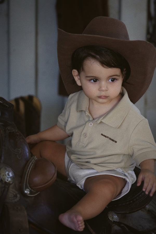 vague baby polo - beige