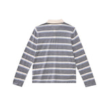 Vague striped polo shirt- grey