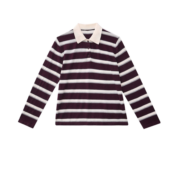 Vague polo shirt- Bordeaux