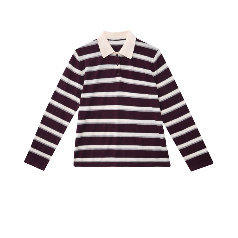 Vague polo shirt- Bordeaux