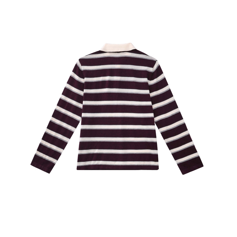 Vague polo shirt- Bordeaux