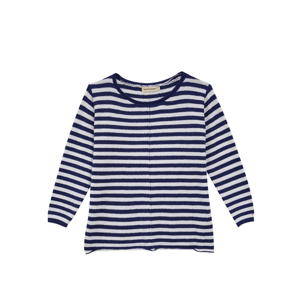 Vague terrycloth oversizes shirt - stripes