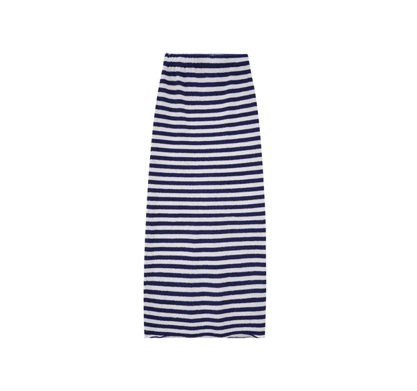 Vague terrycloth skirt - stripes