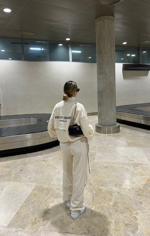 Vague Nylon Sweatshirt- Off white