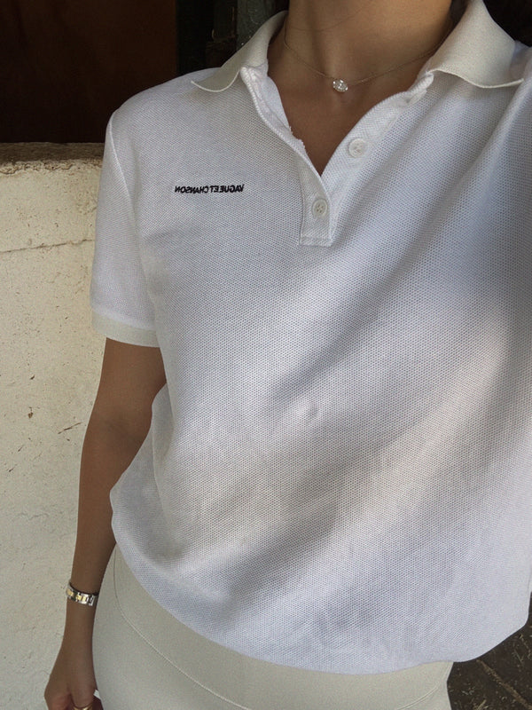 Vague polo shirt - WHITE