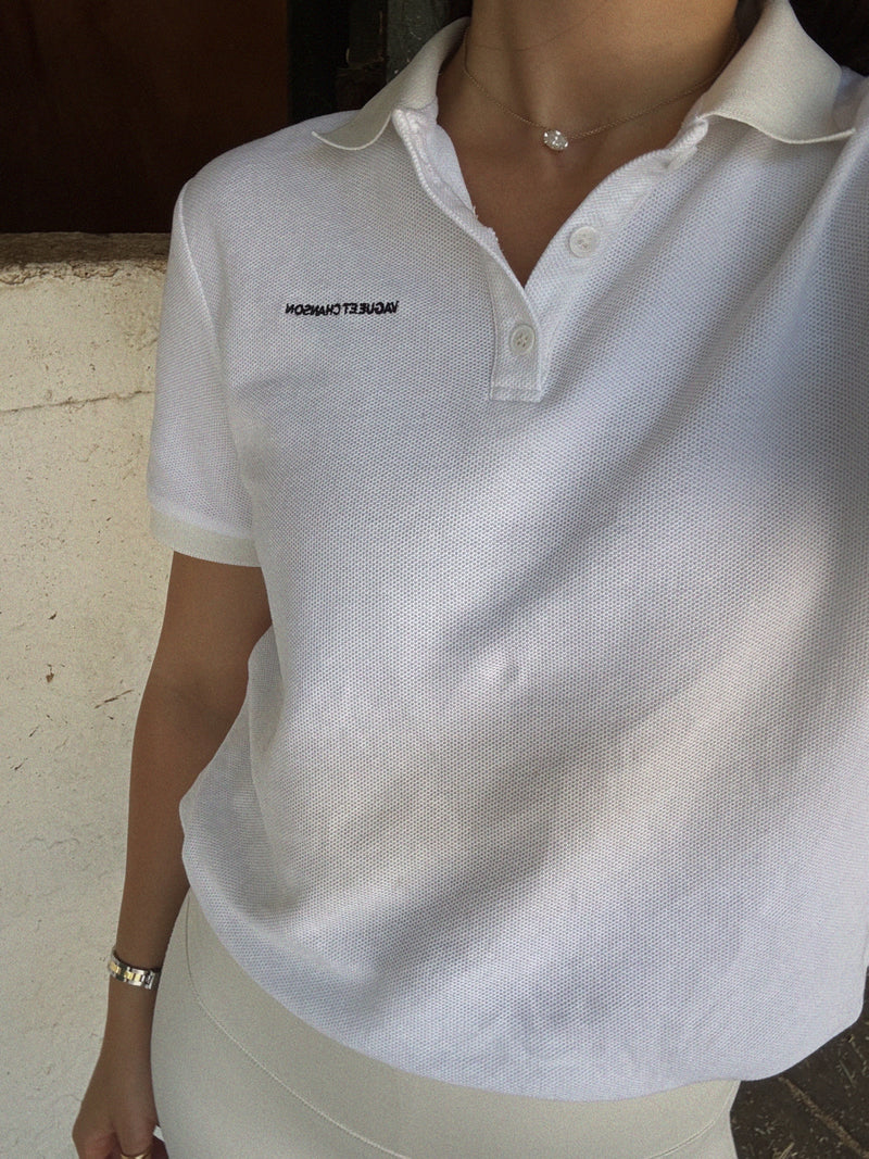 Vague polo shirt - WHITE