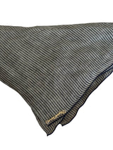 Vague linen striped scarf