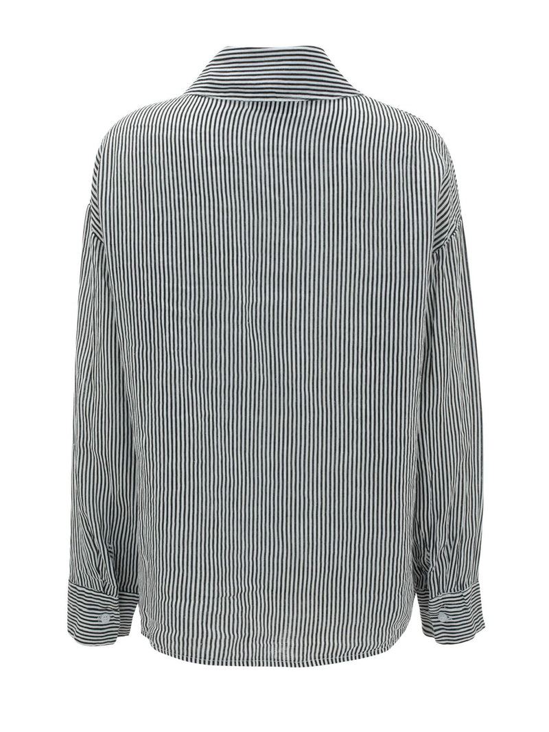 Vague linen button up shirt- Striped