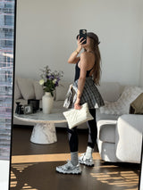 Vague puffer clutch-cream
