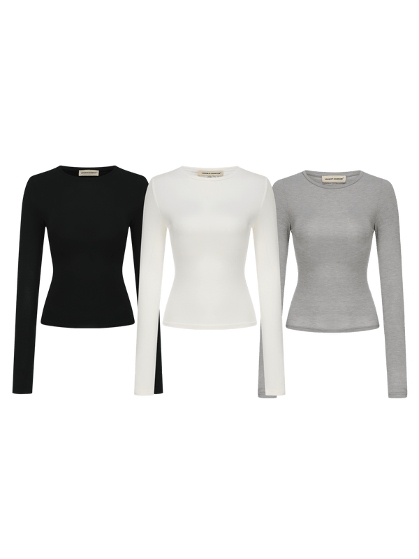 Vague 3 in 1, Long sleeve crewneck shirts