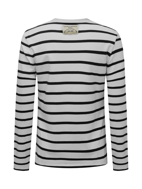 Vague long sleeve striped T-shirt