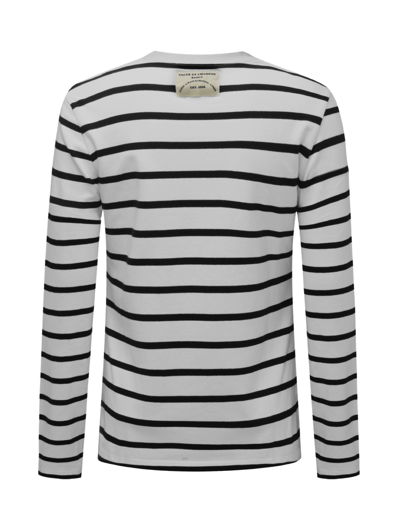 Vague long sleeve striped T-shirt