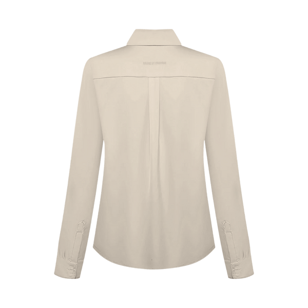 Vague satin button up shirt - Champagne