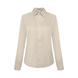 Vague satin button up shirt - Champagne