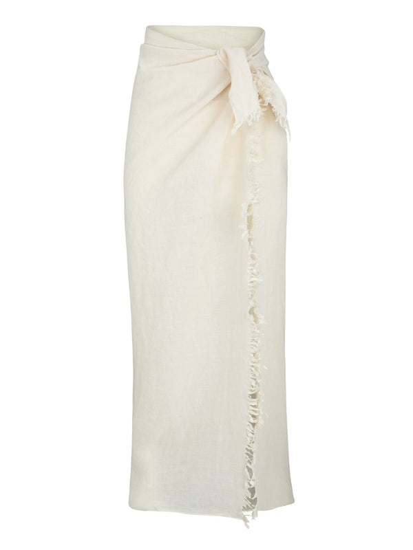 Vague linen pareo- Butter
