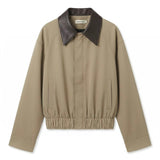 PRE ORDER Vague leather collar jacket - beige
