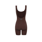 Vague et Chanson the short ribbed romper - Brown