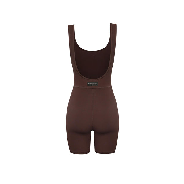 Vague et Chanson the short ribbed romper - Brown